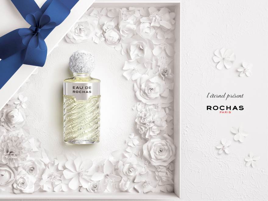 rochas perfume - papercut flowers gifting fragrance, eau de Rochas, marie chapuis